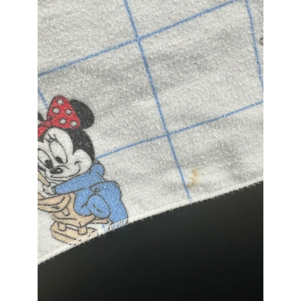 Vintage Disney Babies Receiving Blanket Mickey Minnie Donald Pluto USA Dundee